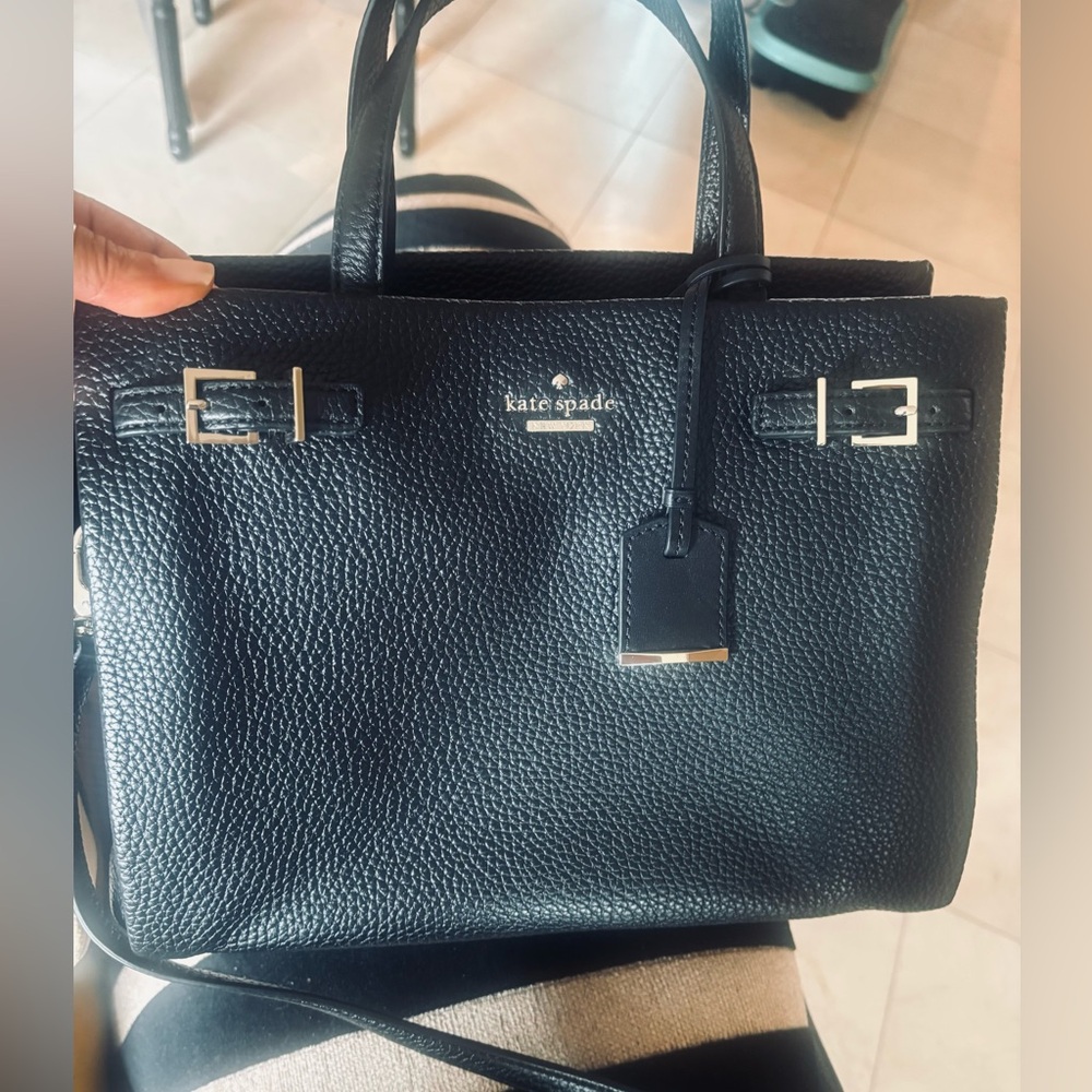 Kate Spade Black Pebbled Leather Satchel